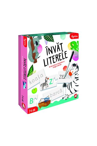 As Joc Educativ, Invat Literele, Agerino, 3 - 6 Ani, Clementoni