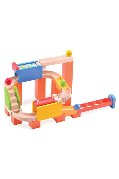 Wonderworld Traseu Cu Bile Din Lemn Flipper,