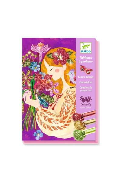 djeco Set de artă cu sclipici / Parfumul florilor Vârsta 7 ani