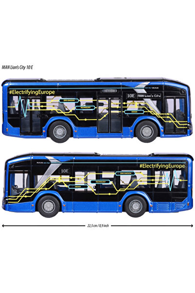 Majorette Bus Man Lion's City 10 E 22.5 Cm With Lights And Sounds