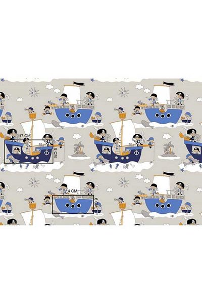 Hubners Pirates 4-piece Crib Bedding