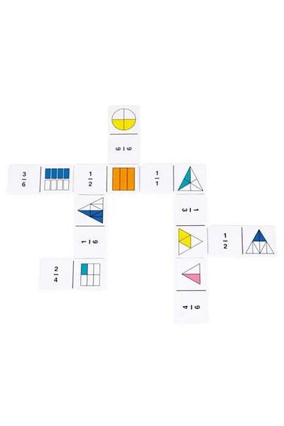 Learning Resources Domino Game - Rainbow Fraction