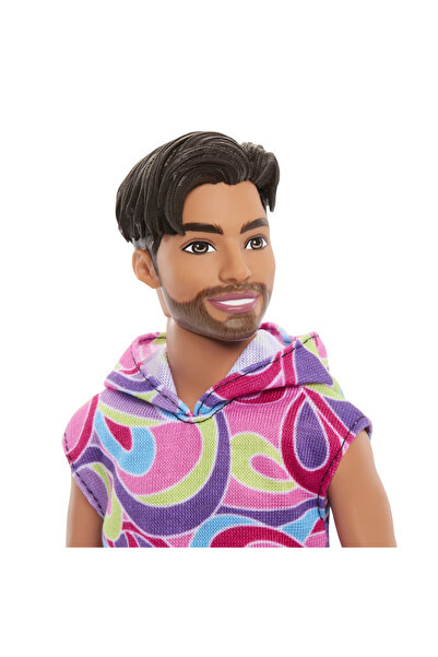 mattel Barbie Fashionistas Boy Doll Brunette With Beard And Hooded Sweatshirt