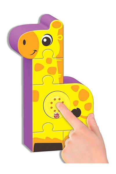 Reig Musicales Puzzle Blocks With Sounds - Zoo Animals