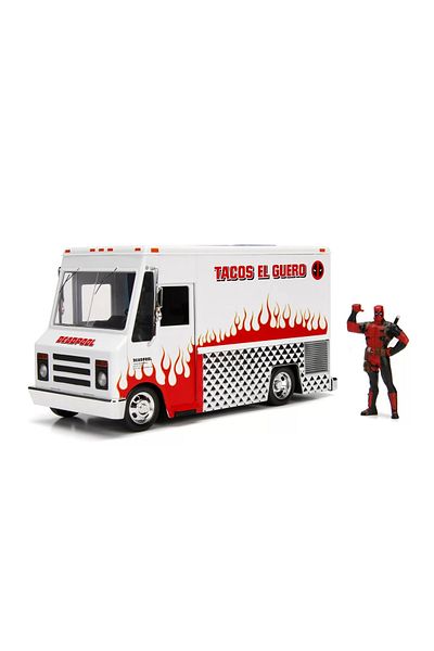 Simba Jada Marvel 1:24 Scale Food Truck Set and Deadpool Metal Figure