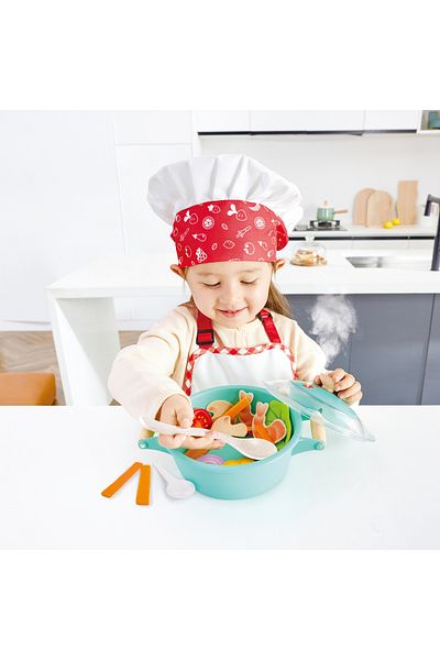 Hape Toy - Steaming Food Set (16 PIECES)