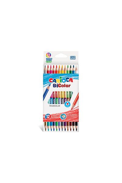 CARIOCA Bi-color Colored Pencils 12/set