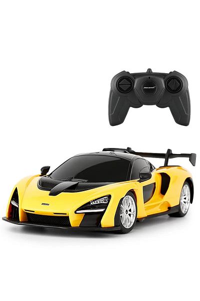 Rastar REMOTE CONTROL CAR MCLAREN SENNA YELLOW WITH SCALE 1 TO 24
