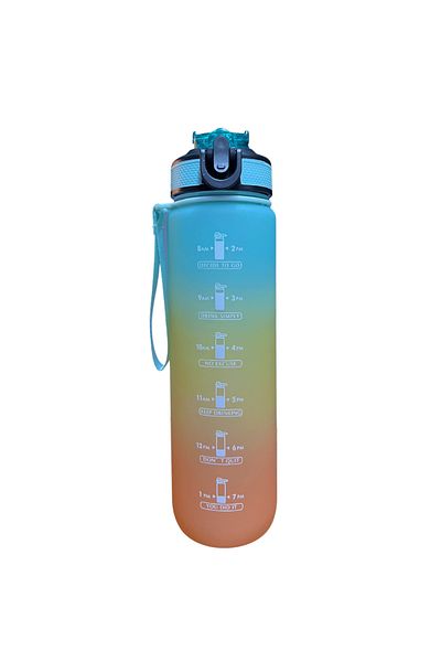 Micostore Sticla De Apa Motivationala, 1l, Pai Incorporat Si Deschidere Automata, Reutilizabila, Portabila