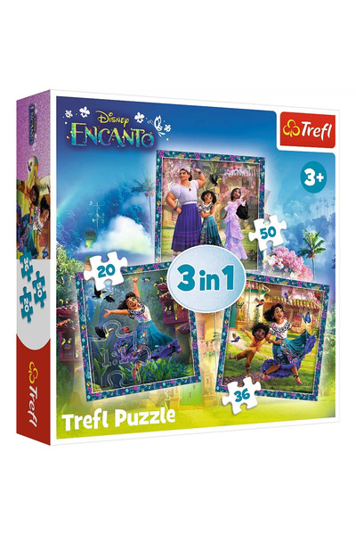 Trefl Puzzle 3in1 Bang Disney Encanto Eroii Din Encanto