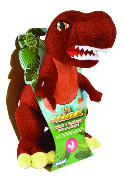 Jemını Jucarie Plus Muzicala Jemini Cu Lumini 25cm Dinozaur - T-Rex