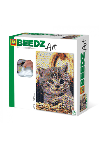 SES Creative Σετ χάντρες Beedz Art Iron-on - Γάτα