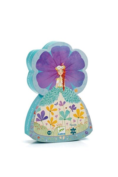 djeco Puzzle decorativ 36 de piese / Siluetă Prințesa Primăverii
