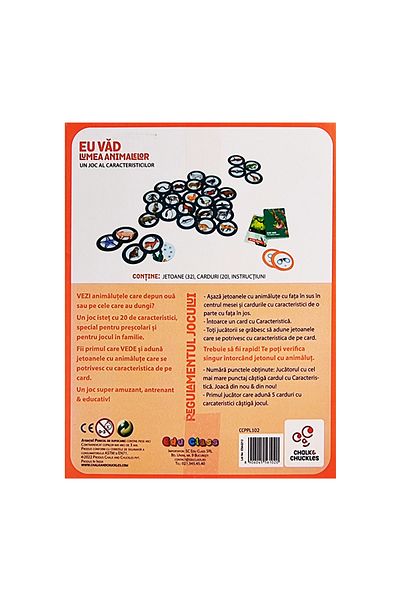 Chalk and Chuckles Logic Game - I See - Animal World