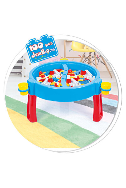 Dolu Activity Table With 100 Building Blocks
