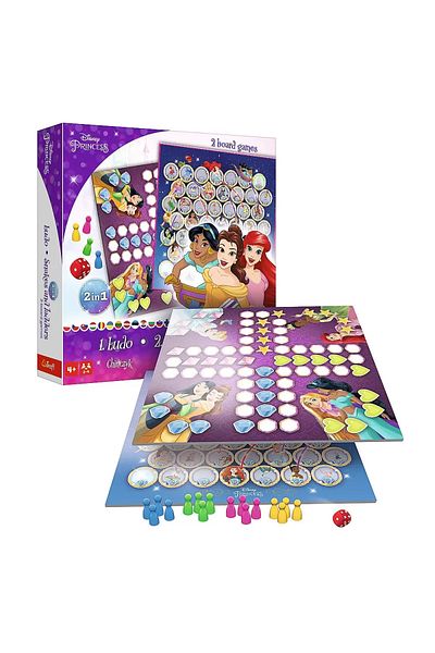Trefl Joc 2in1 Ludo Si Serpisori Scari, Disney Princess