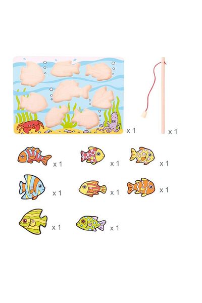 BIGJIGS Toys Magnetic Puzzle - The Happy Fish