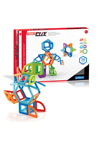 Guidecraft Комплект магнитни рамки Powerclix, 74 броя