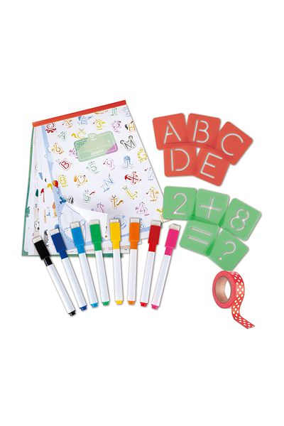 Hape Children's Learning Kit With Letters And Numbers - 66 Pieces