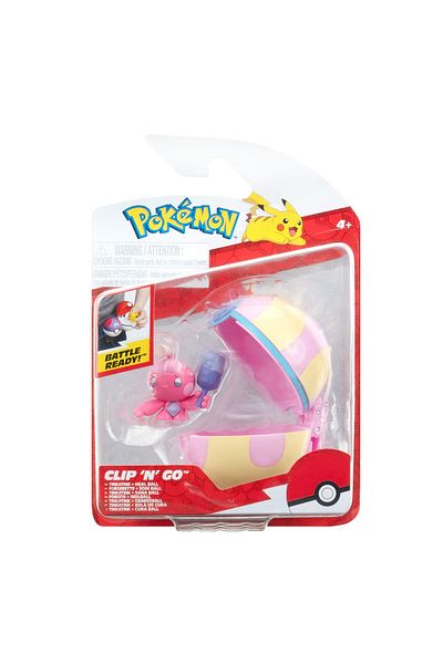 Pokemon - Set of 2 Clip N Go Figures, Tinkatink With Heal Ball W18