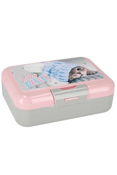 Micostore Casserole and Water Bottle for School Pack for Children, with Kittens