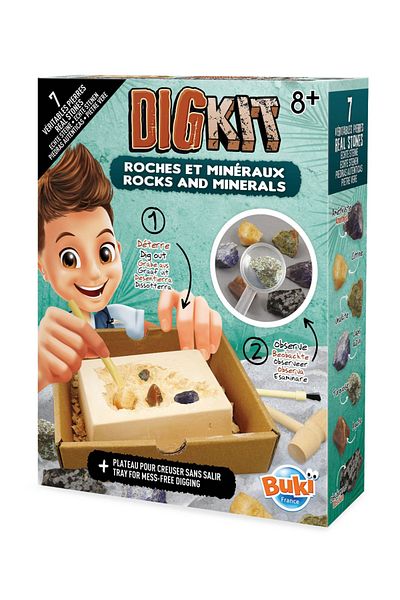 Buki France Digging Kit - Discovering and Learning About Rocks and Minerals
