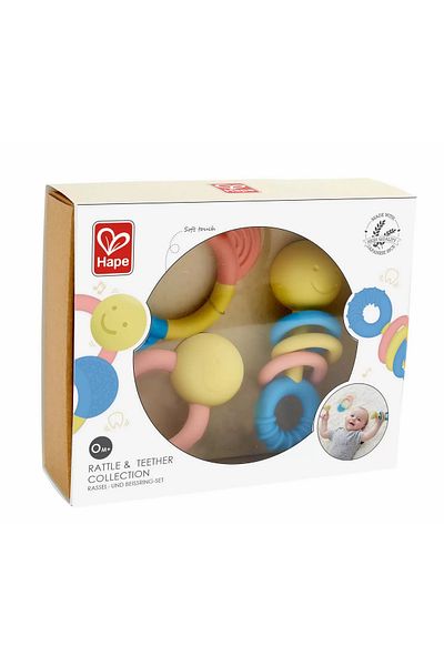 Hape Teething Ring and Rattle Set