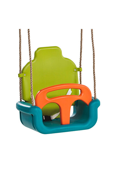KBT Dětská houpačka 3 v 1, plastová, limetkově zelená, tyrkysově oranžová