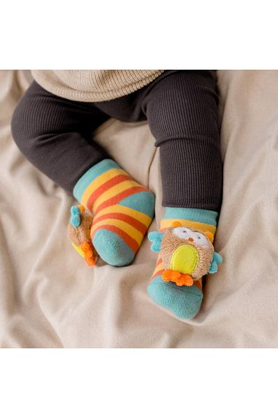 Fehn Happy Socks - Owls - Educational Toy for Children