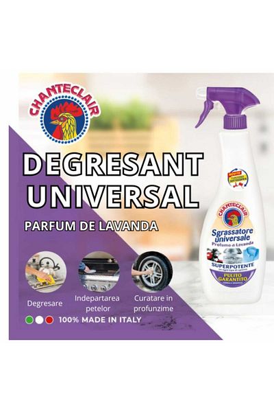 chante clair Chanteclair Lavender Degreaser, Cleans Multiple Surfaces, Strong and Fast Effect 600 ml