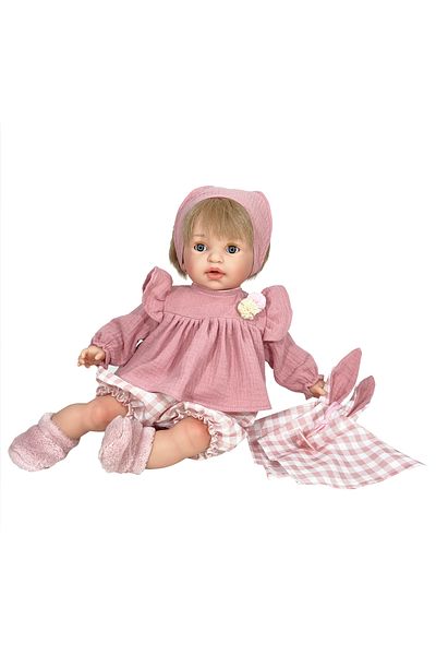 OEM Păpușa Nines D'onil, Noa Rosa, Blondă, Cu Sunete, Cu Rochie Roz, Cu Parfum De Vanilie, 45 Cm