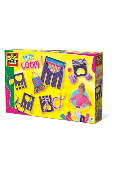 SES Creative Set de țesut creativ pentru copii cu ramă de brodat și accesorii