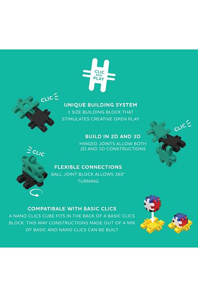 Clicstoys Nano Clics For Little Creative Builders, Clicformers