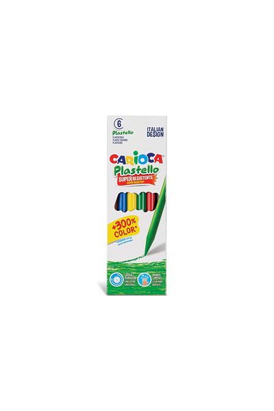 CARIOCA Plastello Plastic Pencils 6/set