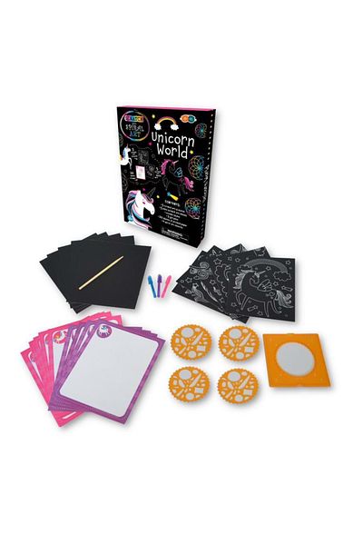 Buddy&Barney Set Creatie Scratch & Spiral - Lumea Unicornilor