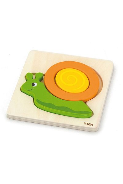 Viga Toys Wooden Puzzle, Snail