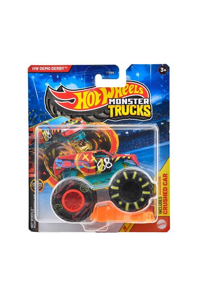 mattel Hot Wheels Monster Truck Demo Derby Car 1:64 Scale