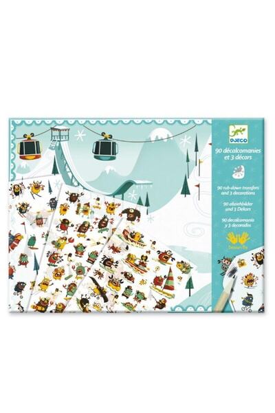 djeco Cărți razuibile / Planează și plimbă-te la Monster Paradise