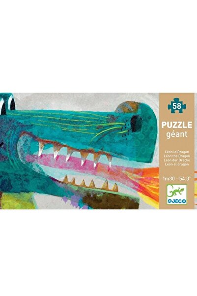 djeco Гигантски пъзел 58 части/ Леон Драконът