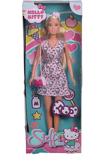 Simba Papusa Steffi Love Hello Kitty Fashion Roz Deschis