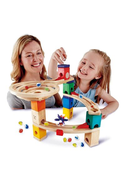 Hape Quadrilla Children's Toy - Ball Circuit - Race (58 PIECES)
