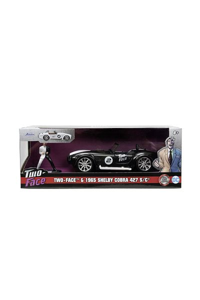 Simba Jada Batman Set Two Face Figurine and Shelby Cobra 427 Diecast Car 1:32 Scale