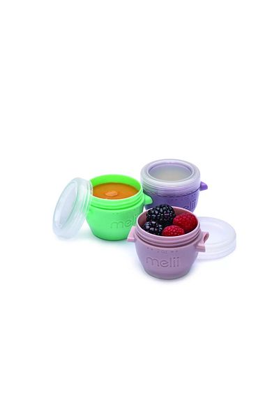 Melii Set 6 Recipiente Silicon Snap&go, , 59 ml