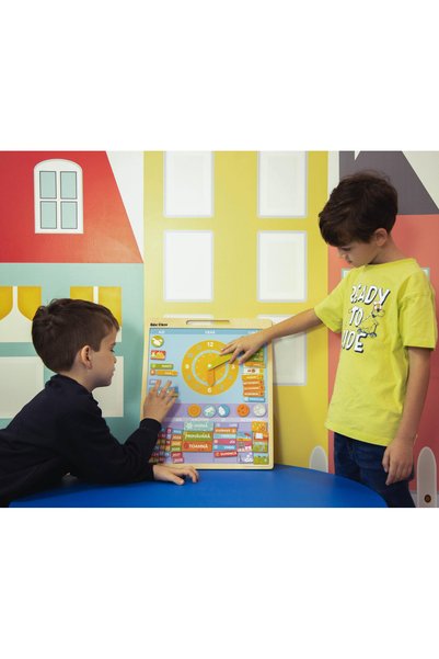 BIGJIGS Toys Calendar Magnetic Vremea - Limba Romana