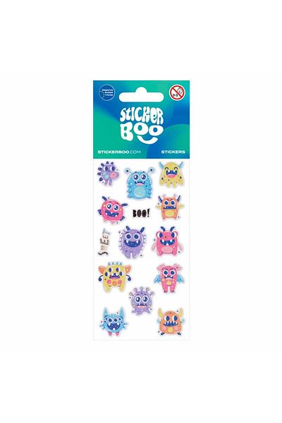 Micostore Colorful monster stickers, stickers for creative activities