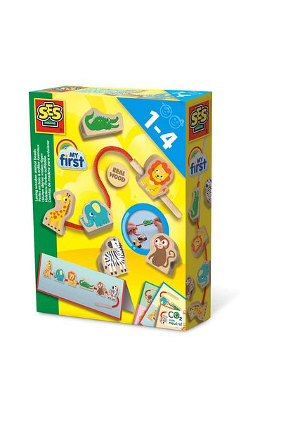 SES Creative Wooden Animal String Set