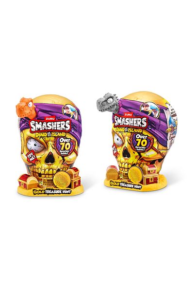 Smashers - Set cu peste 70 figurine si accesorii Gold Treasure Hunter, Dino Island