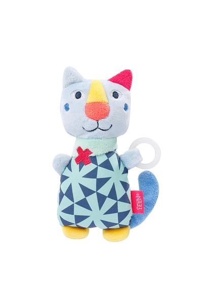 Fehn Pacifier ring toy - Kitty