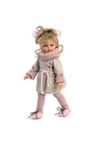 Asivil S.L. Blonde Sabrina Doll With Pink Dress And Scarf, 40cm