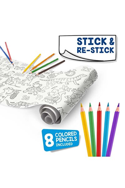 CARIOCA Coloring Paper Roll - Marine Life Theme - 2 M Length